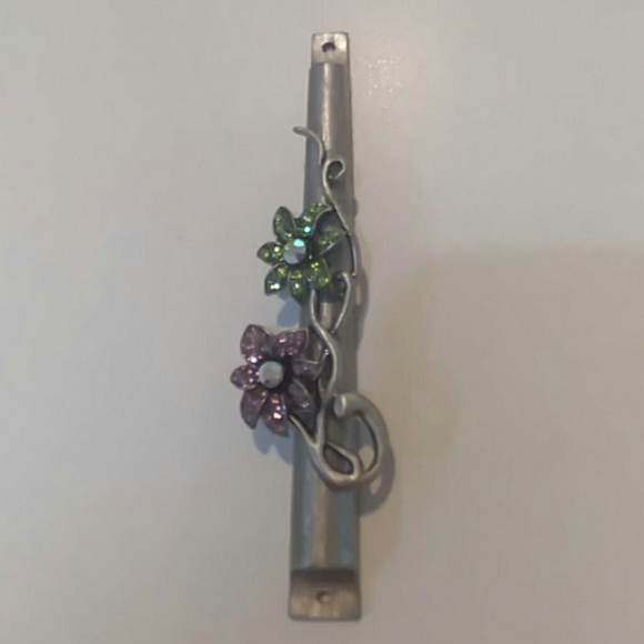 Beautiful Floral Gemstone Mezuzah including scroll - Picture 2 of 6